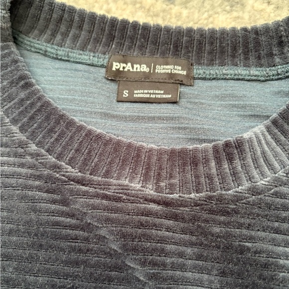 prAna Escambia Pull Over in Organic Velour, Women’s Small, Navy - Picture 8 of 10